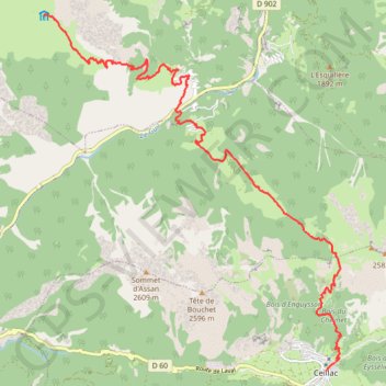 Itinéraire Queyras-Viso Étape 09 : Refuge de Furfande - Ceillac, distance, dénivelé, altitude, carte, profil, trace GPS