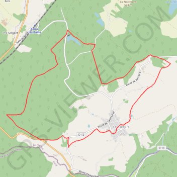 Itinéraire Chemins du Cœur des Vosges - Les Censeaux, distance, dénivelé, altitude, carte, profil, trace GPS