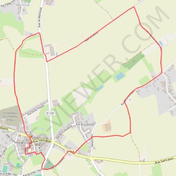 Itinéraire Autour du Paris-Roubaix - Mons-en-Pévèle, distance, dénivelé, altitude, carte, profil, trace GPS