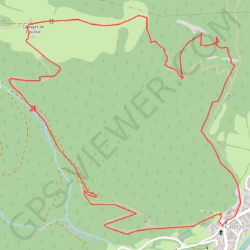 Itinéraire Cadeac plateau aux vaches, distance, dénivelé, altitude, carte, profil, trace GPS