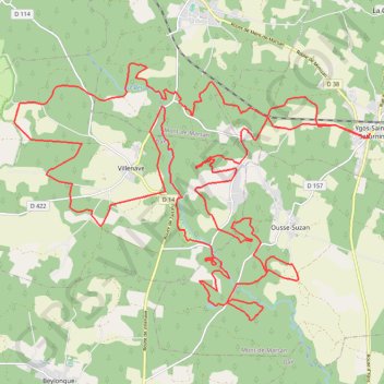 Itinéraire Rando Ygos, distance, dénivelé, altitude, carte, profil, trace GPS