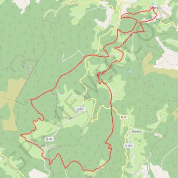 Itinéraire Gorges de l'Allier - Le Chemin de la Résistance, distance, dénivelé, altitude, carte, profil, trace GPS