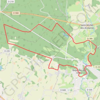 Itinéraire À mi-chemin entre bocage et forêt - Bagnoles-de-l'Orne, distance, dénivelé, altitude, carte, profil, trace GPS