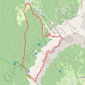 Itinéraire Corrençon-pas énardant-crêtes de la balme, distance, dénivelé, altitude, carte, profil, trace GPS
