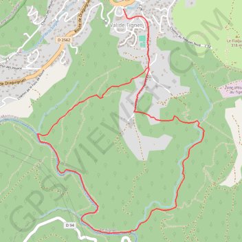 Itinéraire Val de Siagne, distance, dénivelé, altitude, carte, profil, trace GPS