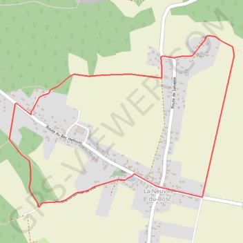 Itinéraire Circuit du Bosc - La Neuville du Bosc, distance, dénivelé, altitude, carte, profil, trace GPS