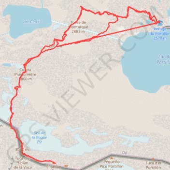 Itinéraire Pic du Seil de la Baque, distance, dénivelé, altitude, carte, profil, trace GPS