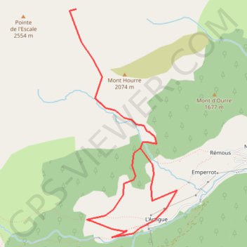 Itinéraire Crête des Lavants de Belcaire depuis l'Artigue, distance, dénivelé, altitude, carte, profil, trace GPS