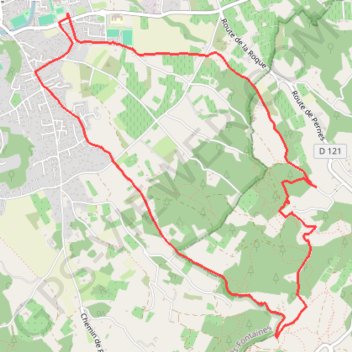 Itinéraire Les hauteurs de Pernes les Fontaines, distance, dénivelé, altitude, carte, profil, trace GPS