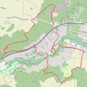 Itinéraire Autour de Lardy, distance, dénivelé, altitude, carte, profil, trace GPS