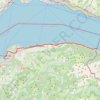 Itinéraire 1: ViaRhôna de Saint-Gingolph à Thonon par Evian, distance, dénivelé, altitude, carte, profil, trace GPS