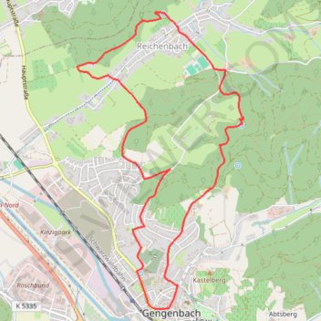 Itinéraire Rundtour nach Reichenbach, distance, dénivelé, altitude, carte, profil, trace GPS