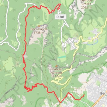 Itinéraire Col de la faita - col du coq, distance, dénivelé, altitude, carte, profil, trace GPS