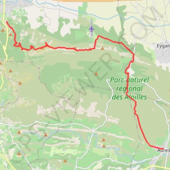 Itinéraire Randonnée dans les Alpilles, distance, dénivelé, altitude, carte, profil, trace GPS