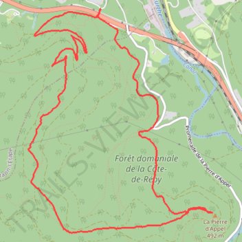 Itinéraire Raon-l'Etape - Pierre-d'Appel, distance, dénivelé, altitude, carte, profil, trace GPS