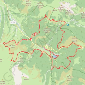 Itinéraire Haute Bigorre - Le Houillassat, distance, dénivelé, altitude, carte, profil, trace GPS