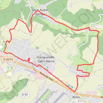 Itinéraire Rando Epinay, distance, dénivelé, altitude, carte, profil, trace GPS