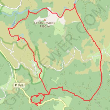 Itinéraire Le Pont du Tarn - Masméjean, distance, dénivelé, altitude, carte, profil, trace GPS