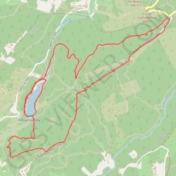 Itinéraire Lac du paty - Chapelle - Col de la Madeleine, distance, dénivelé, altitude, carte, profil, trace GPS