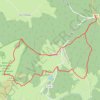 Itinéraire Pilat : Crêt de Chaussitre, distance, dénivelé, altitude, carte, profil, trace GPS