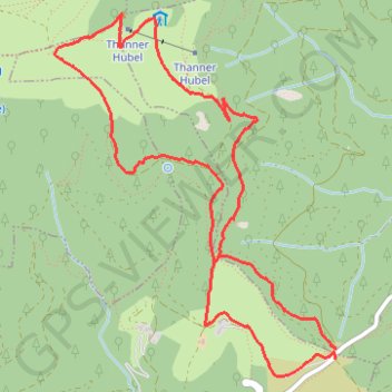 Itinéraire Hundsruck table d'orientation du thannerhubel, distance, dénivelé, altitude, carte, profil, trace GPS