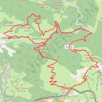 Itinéraire La descente de la Pierre Saint Martin, distance, dénivelé, altitude, carte, profil, trace GPS