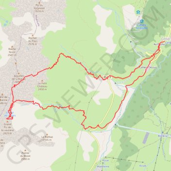 Itinéraire Grand Pic de la Lauziere, distance, dénivelé, altitude, carte, profil, trace GPS
