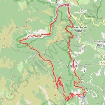 Itinéraire Granite Mont Lozère, distance, dénivelé, altitude, carte, profil, trace GPS