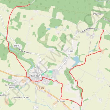 Itinéraire Les Écureuils du Domfrontais - Sainte-Geneviève, distance, dénivelé, altitude, carte, profil, trace GPS