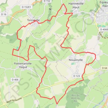Itinéraire La Caennaise - Tonneville, distance, dénivelé, altitude, carte, profil, trace GPS