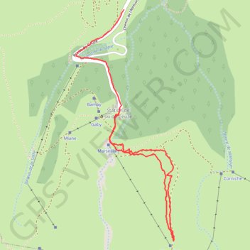 Itinéraire 31 déc. 2020 à 15:53:34, distance, dénivelé, altitude, carte, profil, trace GPS