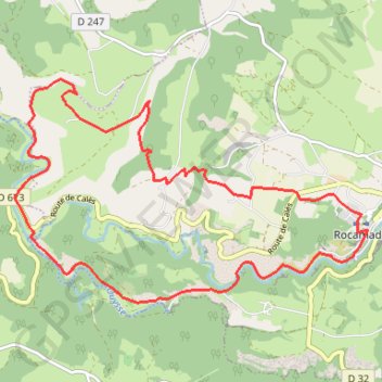 Itinéraire Rocamadour - L'Ouysse, distance, dénivelé, altitude, carte, profil, trace GPS