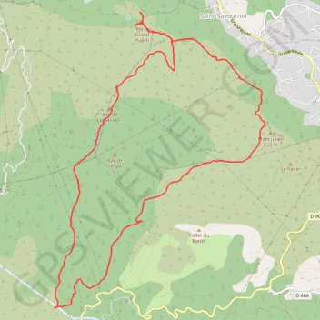 Itinéraire Itineraire Grand Puech, distance, dénivelé, altitude, carte, profil, trace GPS