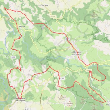 Itinéraire Mézenc et Loire sauvage - Clin d'œil aux sources de la Loire, distance, dénivelé, altitude, carte, profil, trace GPS