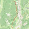 Itinéraire Les Hauts Plateaux du Vercors - Étape 2, distance, dénivelé, altitude, carte, profil, trace GPS
