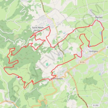 Itinéraire Le Tour du Bourg de Cherier via la Chapelle de la Salette - Ouches, distance, dénivelé, altitude, carte, profil, trace GPS