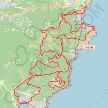 Itinéraire ultra ter, distance, dénivelé, altitude, carte, profil, trace GPS
