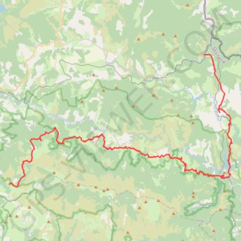 Itinéraire La Bastide Puylaurent - La Fage, distance, dénivelé, altitude, carte, profil, trace GPS