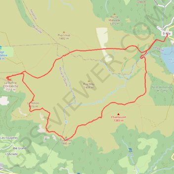 Itinéraire Lac de Guerry, distance, dénivelé, altitude, carte, profil, trace GPS