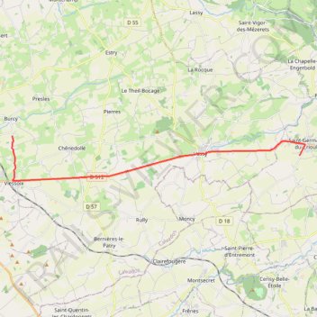 Itinéraire Liaison ES vers parc fermé, distance, dénivelé, altitude, carte, profil, trace GPS