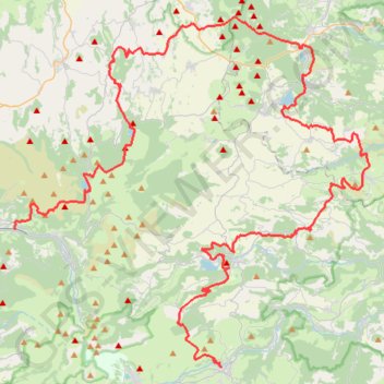 Itinéraire Parc des volcans d'Auvergne, distance, dénivelé, altitude, carte, profil, trace GPS