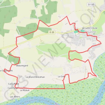 Itinéraire Circuit des 2 vallées - Béganne, distance, dénivelé, altitude, carte, profil, trace GPS