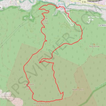 Itinéraire Roc de la Croix, distance, dénivelé, altitude, carte, profil, trace GPS