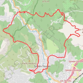 Itinéraire Sainte Christine - 728 - UtagawaVTT.com, distance, dénivelé, altitude, carte, profil, trace GPS