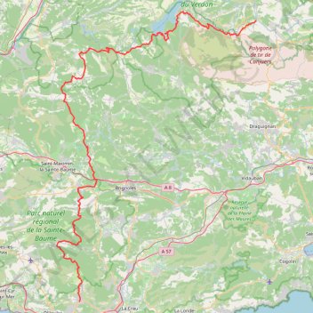 Itinéraire GR®99 De Revest-les-Eaux à Trigance (Var) (2026©gr-infos.com), distance, dénivelé, altitude, carte, profil, trace GPS