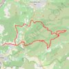 Itinéraire Balade Sauvebonne : Piste du viet - Les Borrels, distance, dénivelé, altitude, carte, profil, trace GPS