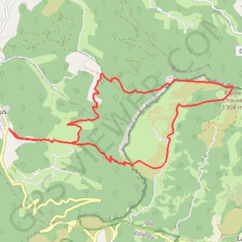 Itinéraire Randonnée au départ de Peyrus, distance, dénivelé, altitude, carte, profil, trace GPS