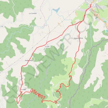Itinéraire Randonnée à Montsalvy, distance, dénivelé, altitude, carte, profil, trace GPS