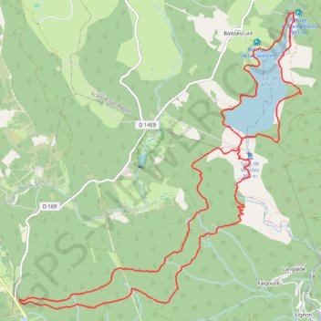 Itinéraire track, distance, dénivelé, altitude, carte, profil, trace GPS