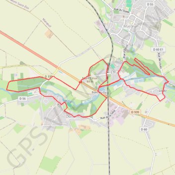 Itinéraire Ligne 1, distance, dénivelé, altitude, carte, profil, trace GPS